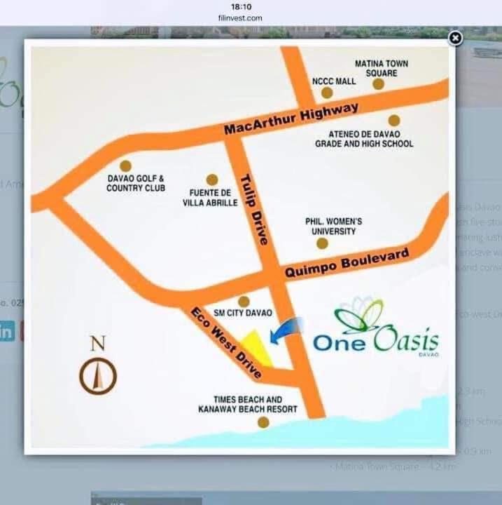 1Bedroom One Oasis Condo Fullyfurnished Davao Экстерьер фото
